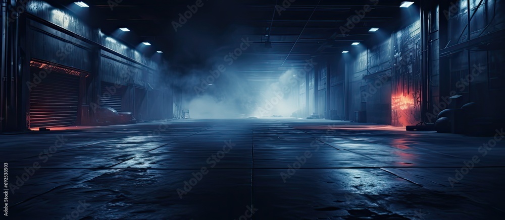A dark empty street dark blue background A dark empty street dark blue background