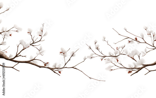 Branches Awaken Springs Flourishing Canopy on a White or Clear Surface PNG Transparent Background
