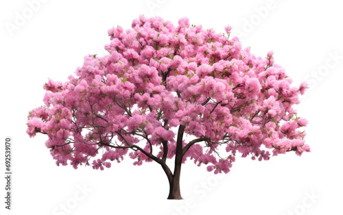 Fresh Beginnings Springs Flourishing Tree on a White or Clear Surface PNG Transparent Background