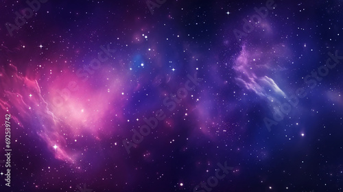 Generative AI. Mesmerizing view of a vibrant galaxy with stars