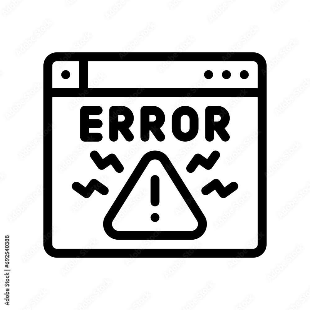 error line icon error line icon