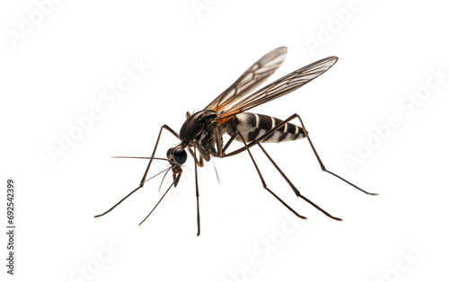 Oversized Mosquitoes Skyborne Summer Annoyance on a White or Clear Surface PNG Transparent Background