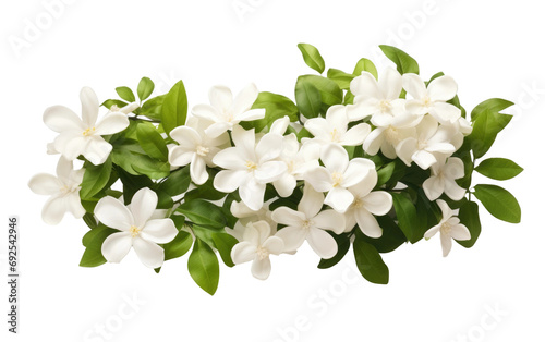 Fragrant Blossom Unfolds in Moonlight on a White or Clear Surface PNG Transparent Background