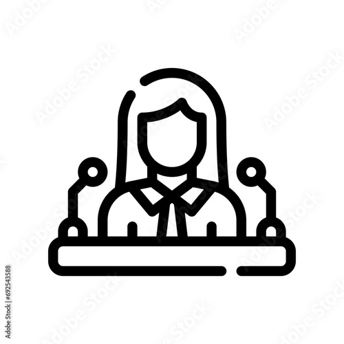 presentation line icon