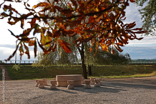 

A beautiful park in Romania in the city of Targu Jiu.