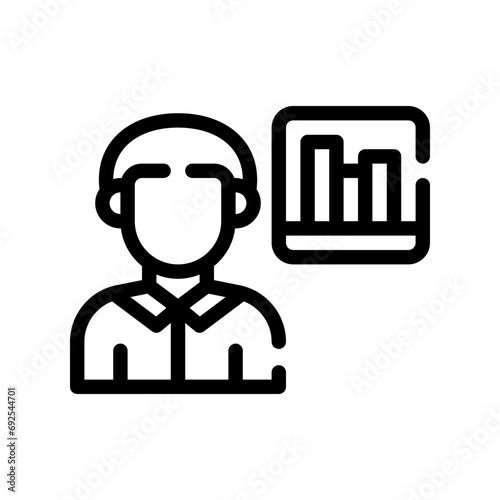 librarian line icon