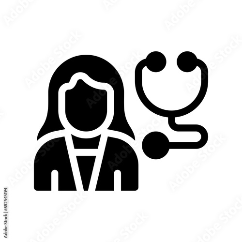 doctor glyph icon