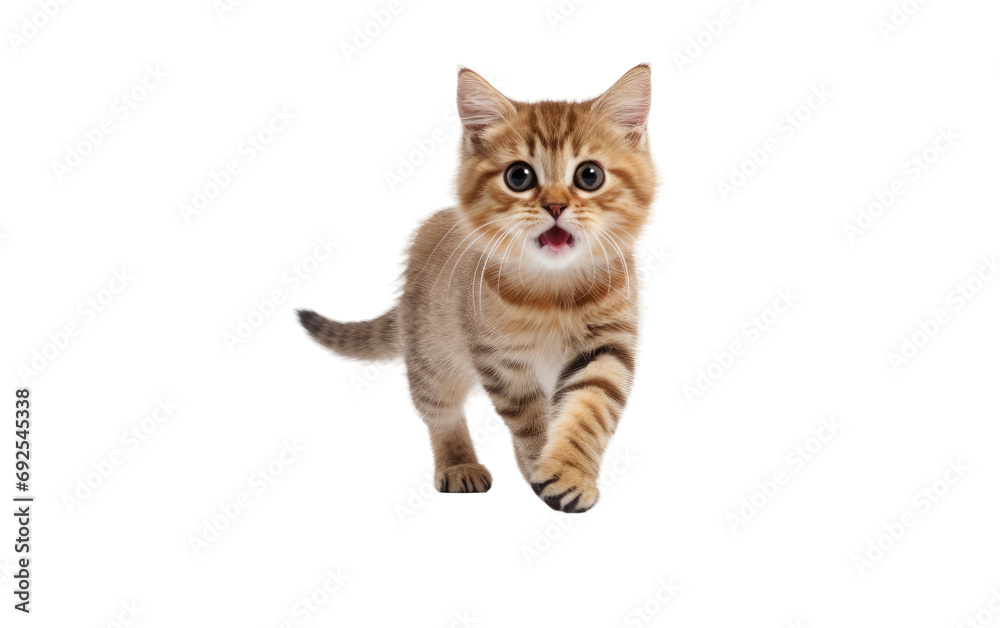 Quick Paws Cats Adorable Dash on a White or Clear Surface PNG Transparent Background