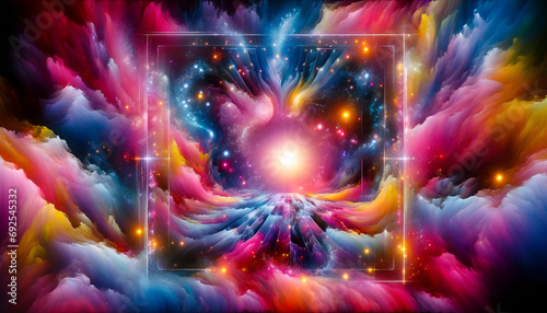 Kaleidoscopic Universe in Vibrant Colors