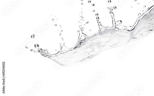 Glimmering Droplets Natures Tiny Wonders on a White or Clear Surface PNG Transparent Background
