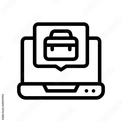 job seeking line icon
