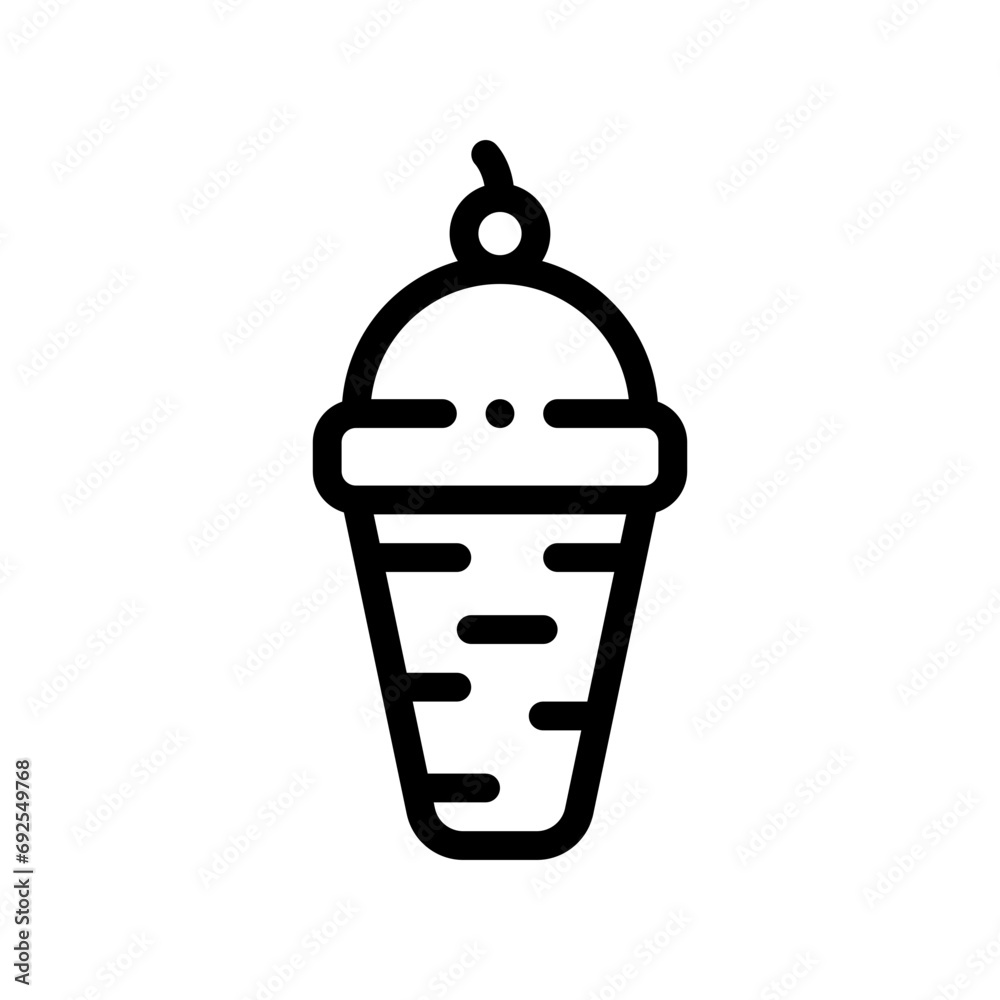ice cream line icon ice cream line icon