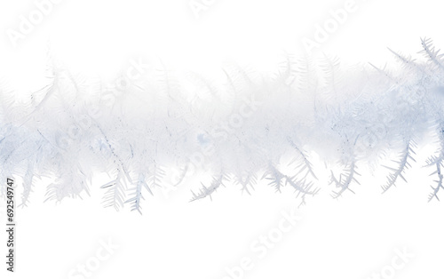 Frosty Snow Winters Cold Embrace on a White or Clear Surface PNG Transparent Background © Usama