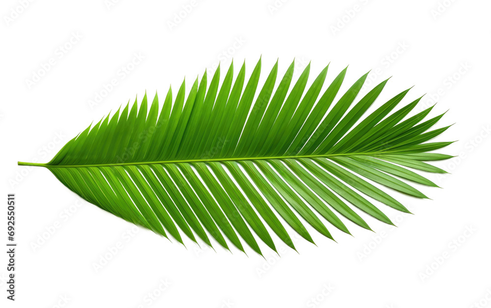 Obraz premium Leafy Paradise Tropical Palm Tree on a White or Clear Surface PNG Transparent Background