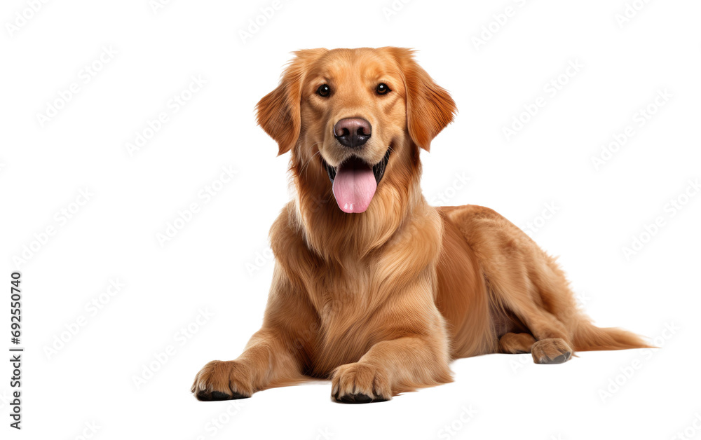 Radiant Happiness The Joyful Dog on a White or Clear Surface PNG Transparent Background