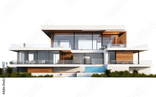 Sleek Modern Abode Contemporary Living on a White or Clear Surface PNG Transparent Background © Usama
