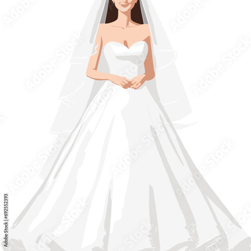 bride in white dress