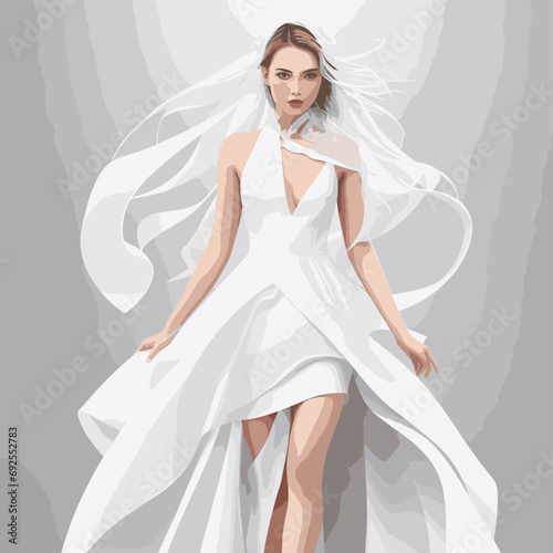 bride in white dress