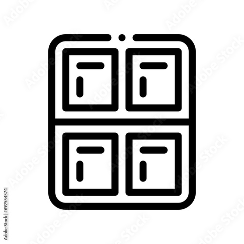 locker line icon