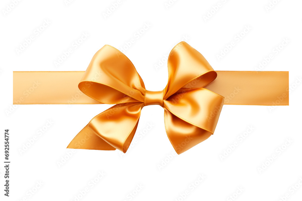 Fototapeta premium golden bow isolated 
