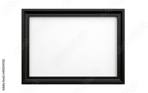 Square Black Frame Mystery on a White or Clear Surface PNG Transparent Background