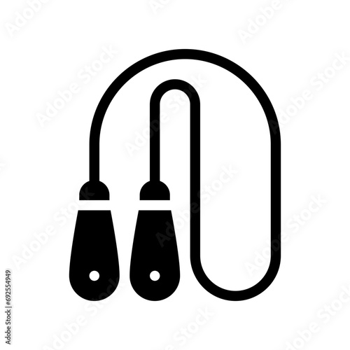 skipping rope glyph icon