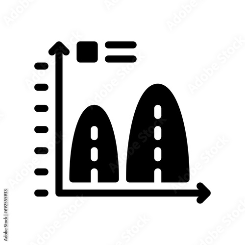 statistic glyph icon