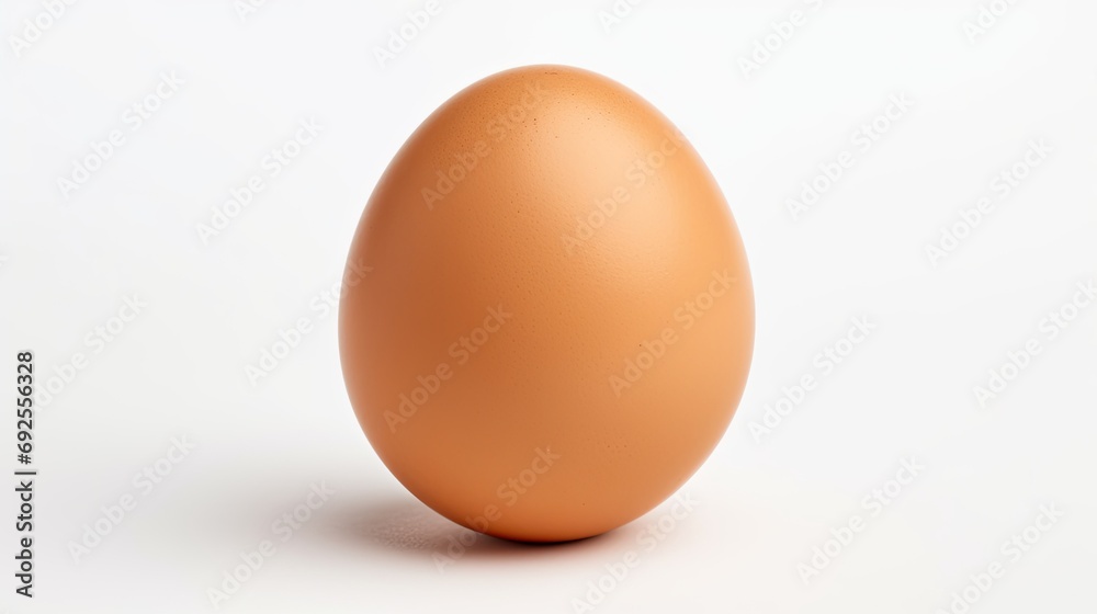 Isolated chicken egg.. Generative AI Isolated chicken egg.. Generative AI