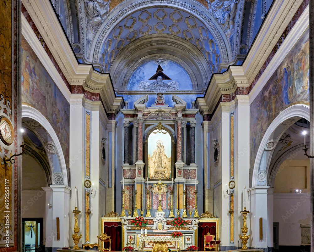 Naples Campania Italy. Parrocchia Santa Maria della Mercede in Via Chiaia