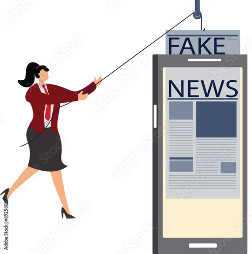 Fake news Guillotine, removing files from a mobile device