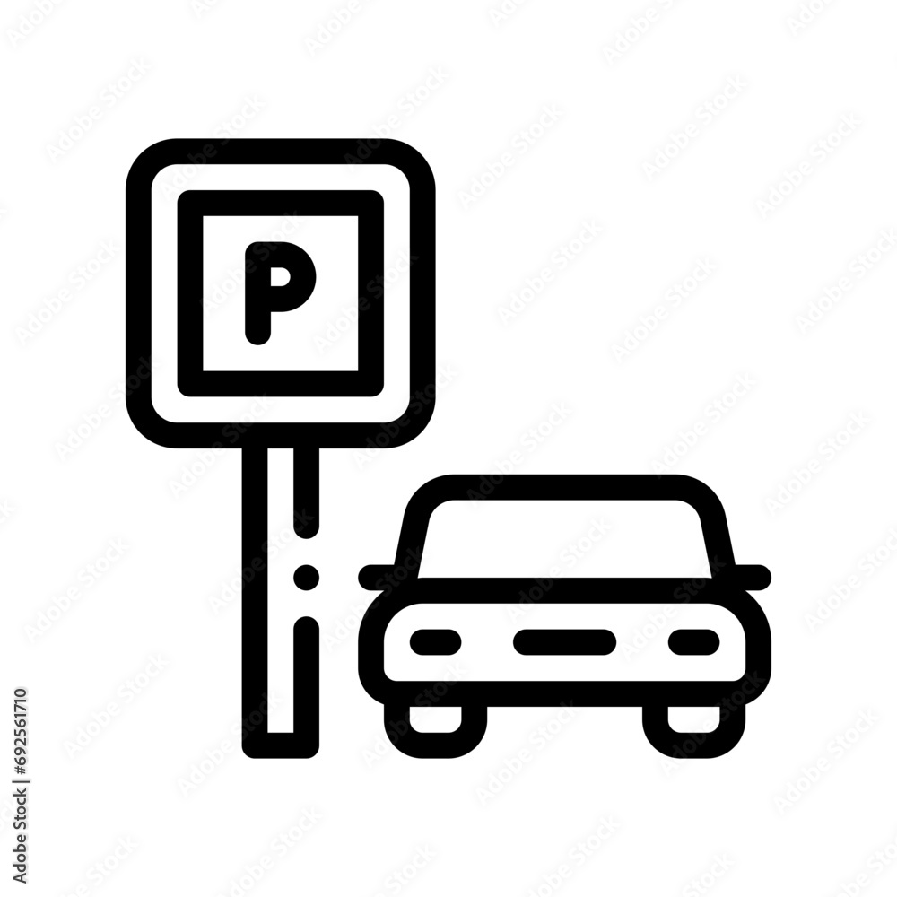 parking line icon parking line icon