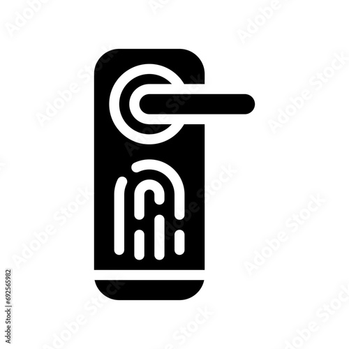 door handle glyph icon