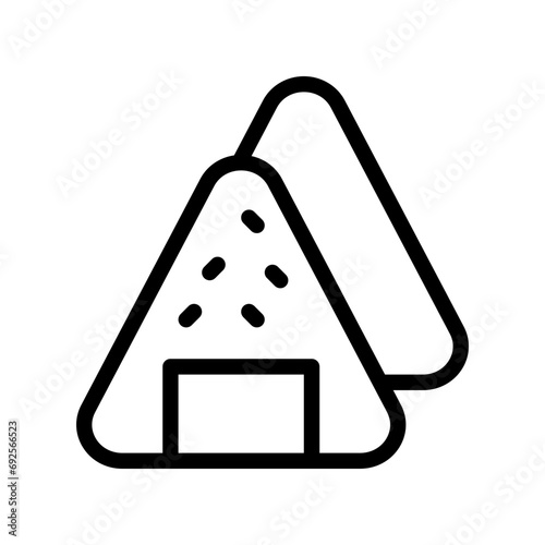 onigiri line icon