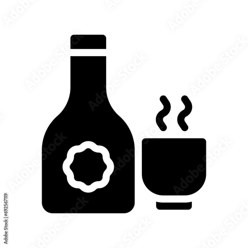 Sake glyph icon