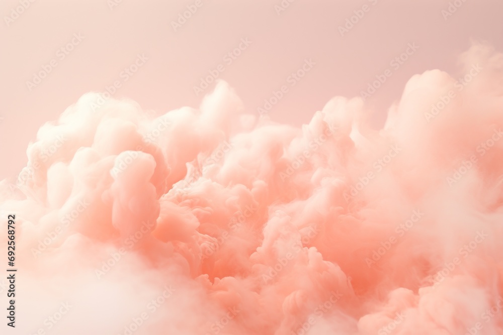 Clouds in the sky. Abstract defocus gradient color background in for creative needs, wallpapers, web. peach fuzz color - obrazy, fototapety, plakaty 
