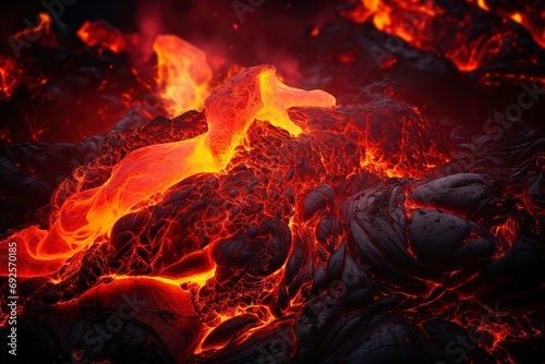 Texture Lava, magma, cracks