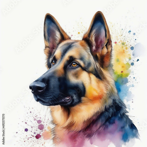 german shepherd art