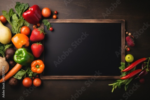 vegetables on a black background