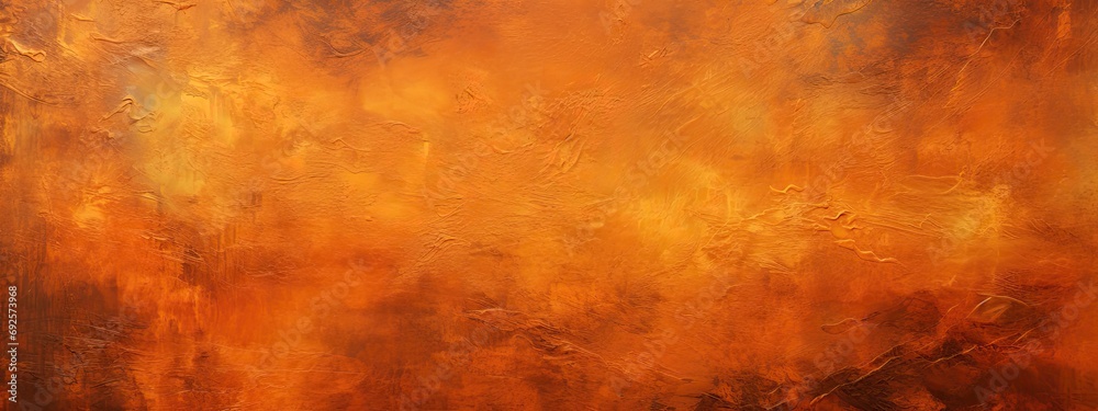 abstract painting background texture with dark orange