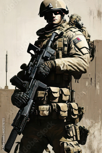 future Soldier Illustration.