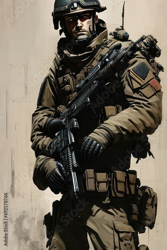 Mercenary Illustration.