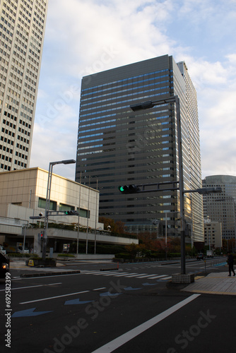 Bloques de oficinas y edificios de oficinas en Tokio, Japón