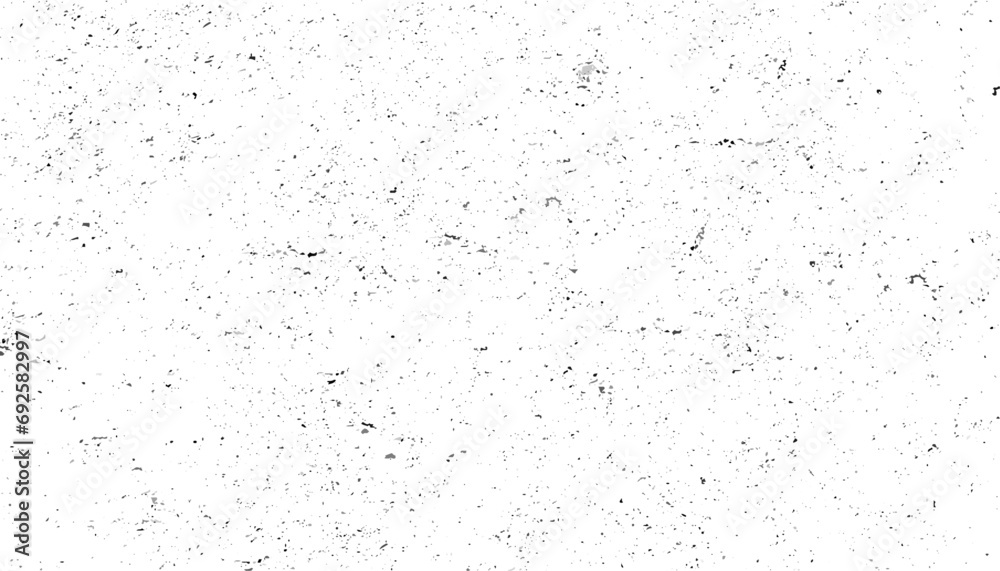 Scratched paper or distressed cardboard vector texture overlay. Subtle grain abstract black and white grunge background - obrazy, fototapety, plakaty 