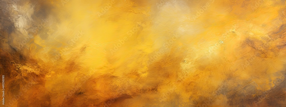 abstract painting background texture with dark yellow - obrazy, fototapety, plakaty 