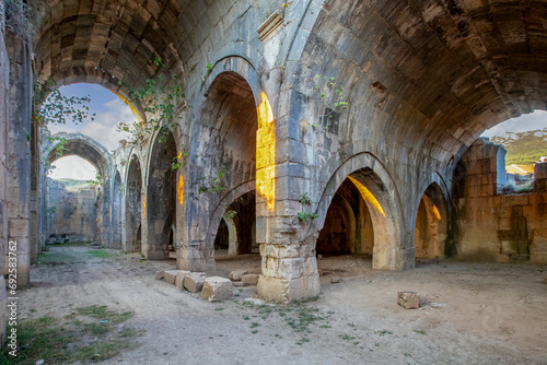 The Incirhan Caravanserai, which was built in the 13th century by the Seljuk ruler Giyasettin Keykubat, is located on the Antalya-Burdur road, 88 km north of Antalya. Bucak, Burdur - Turkey.