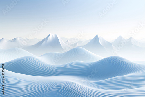 Abstract white lines background, wavy curve pattern creative style wallpaper design illustration