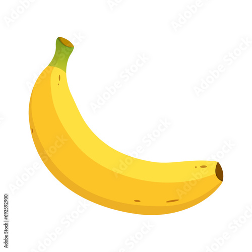 Cartoon banana fruit alphabet B vector