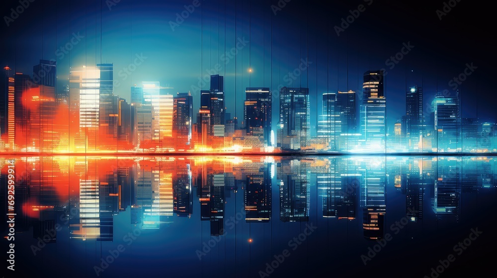 hustle blur city business illustration fast paced, dynamic modern, cosmopolitan commerce hustle blur city business