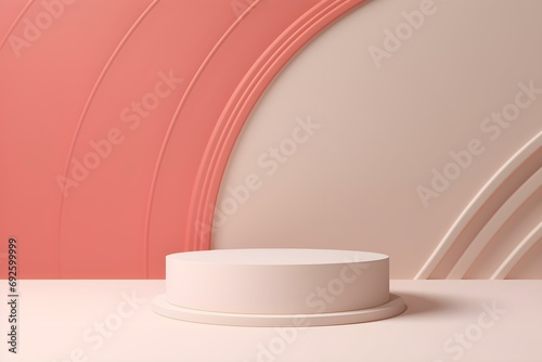 Abstract background minimal style for product branding. Mock up scene and empty space. 3d render.