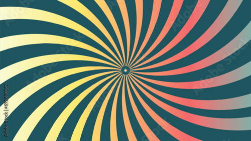 Abstarct spiral spinning colorful wavy line background.